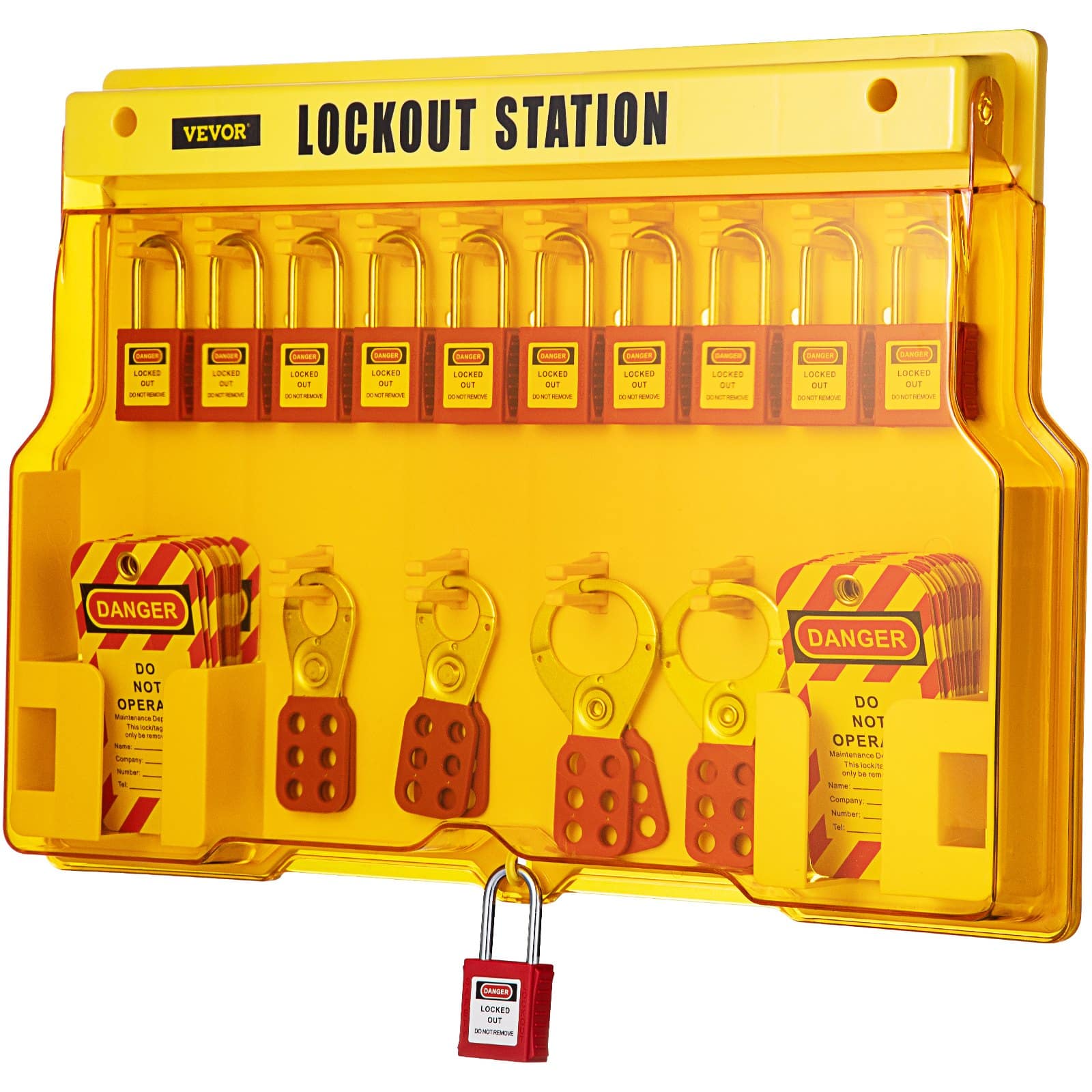 VEVOR 58-Piece Lockout Tagout Kit – Includes Padlocks, Station, Hasps, Tags & Zip Ties for Industrial Electrical Safety - Зображення 9
