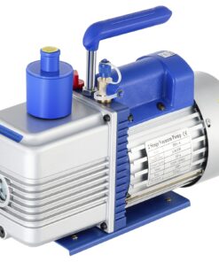 VEVOR 10 CFM 1 л.с. двухступенчатый роторный вакуумный насос, 220В, 5 Па, 550 мл масла, для HVAC, авто AC, еды, вина, синий