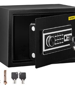 VEVOR 0.0227 m³ Fireproof Wall-Mounted Safe with Fingerprint & Digital Lock, Steel Security Box for Cash, Jewelry, Documents