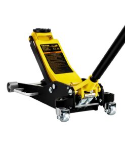 VEVOR 3 Ton Low Profile Floor Jack, 90–500 mm Lift Range, Aluminum & Steel, Dual Pistons, Quick Lift, Car Jack with Wheels