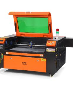 VEVOR 80W CO2 Laser Engraver Cutter, 500x700 mm, 500 mm/s, Air Assist, Compatible with LightBurn/CorelDRAW/AutoCAD
