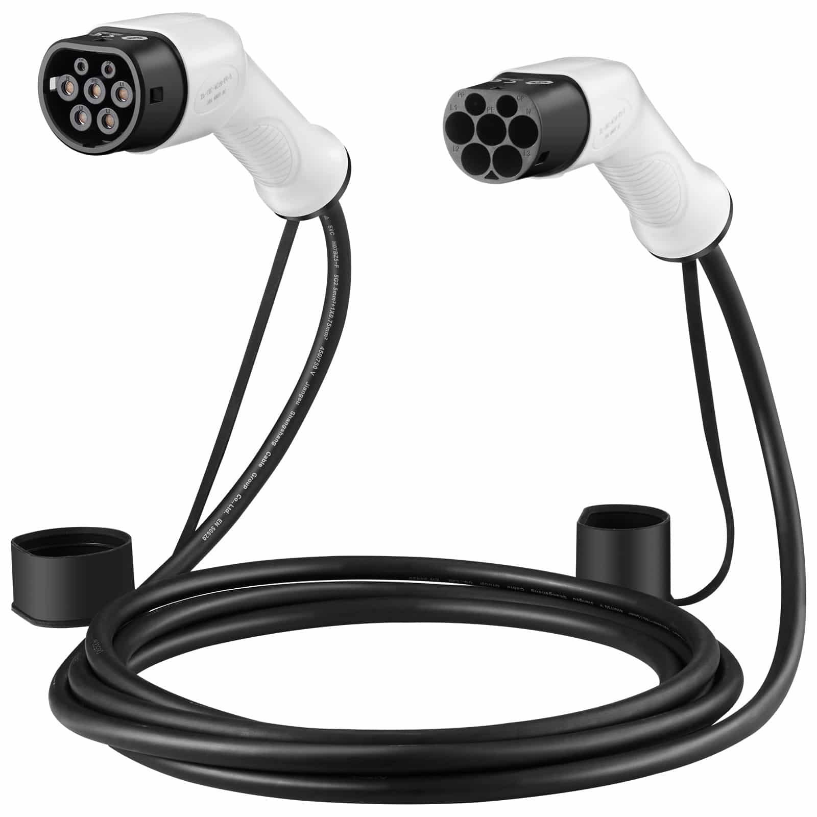 VEVOR Type 2 to Type 2 EV Charging Cable 32A 22kW 5m 3-Phase IP66 Waterproof for Electric & Hybrid Cars with Carry Bag - Pilt 12