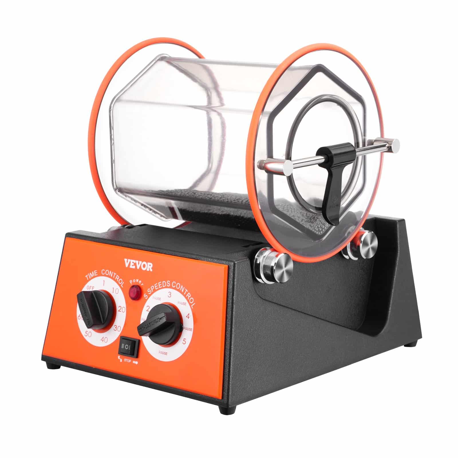 VEVOR 5kg Rotary Tumbler Polishing Machine for Jewelry & Metal, 5-Speed, Bi-Directional, Timer, Surface Finisher – Paveikslėlis 10