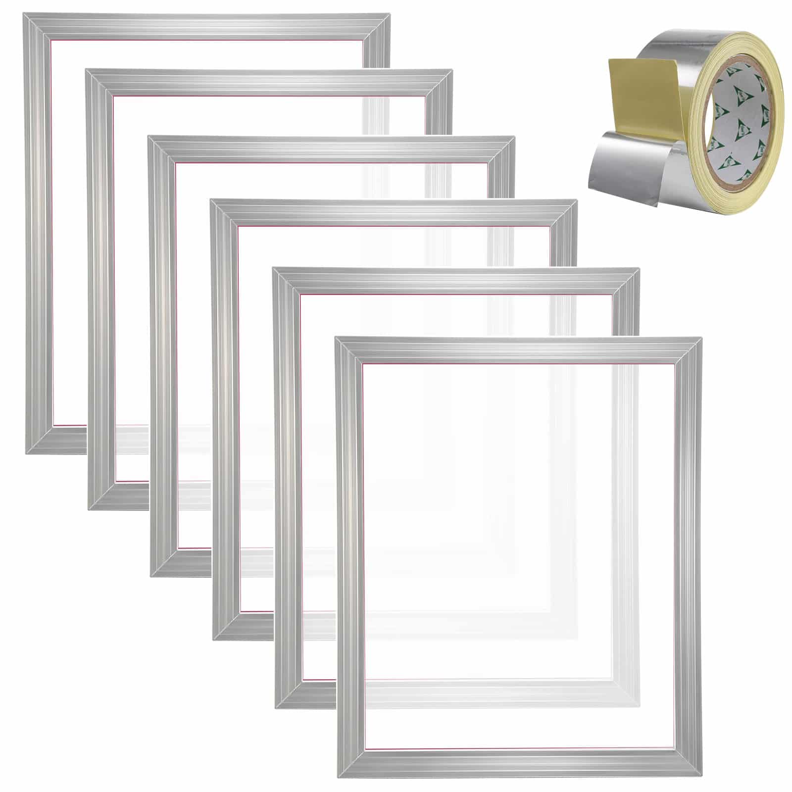 VEVOR 6-Piece Aluminum Silk Screen Printing Kit with 51x61cm 160 Mesh Frames & Sealing Tape for DIY T-Shirt Printing - Image 9