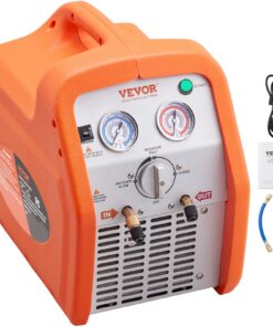 VEVOR 1 HP двоциліндрова машина для відновлення холодоагенту, 220 tre240V, для пари та рідини, захист від високого тиску, HVAC/автомобільний змінний струм