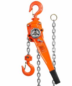 VEVOR Manual Lever Chain Hoist 1.5T 6.1m G80 Steel with 360° Hook & Dual-Pawl Brake for Garage, Factory, Dock Lifting