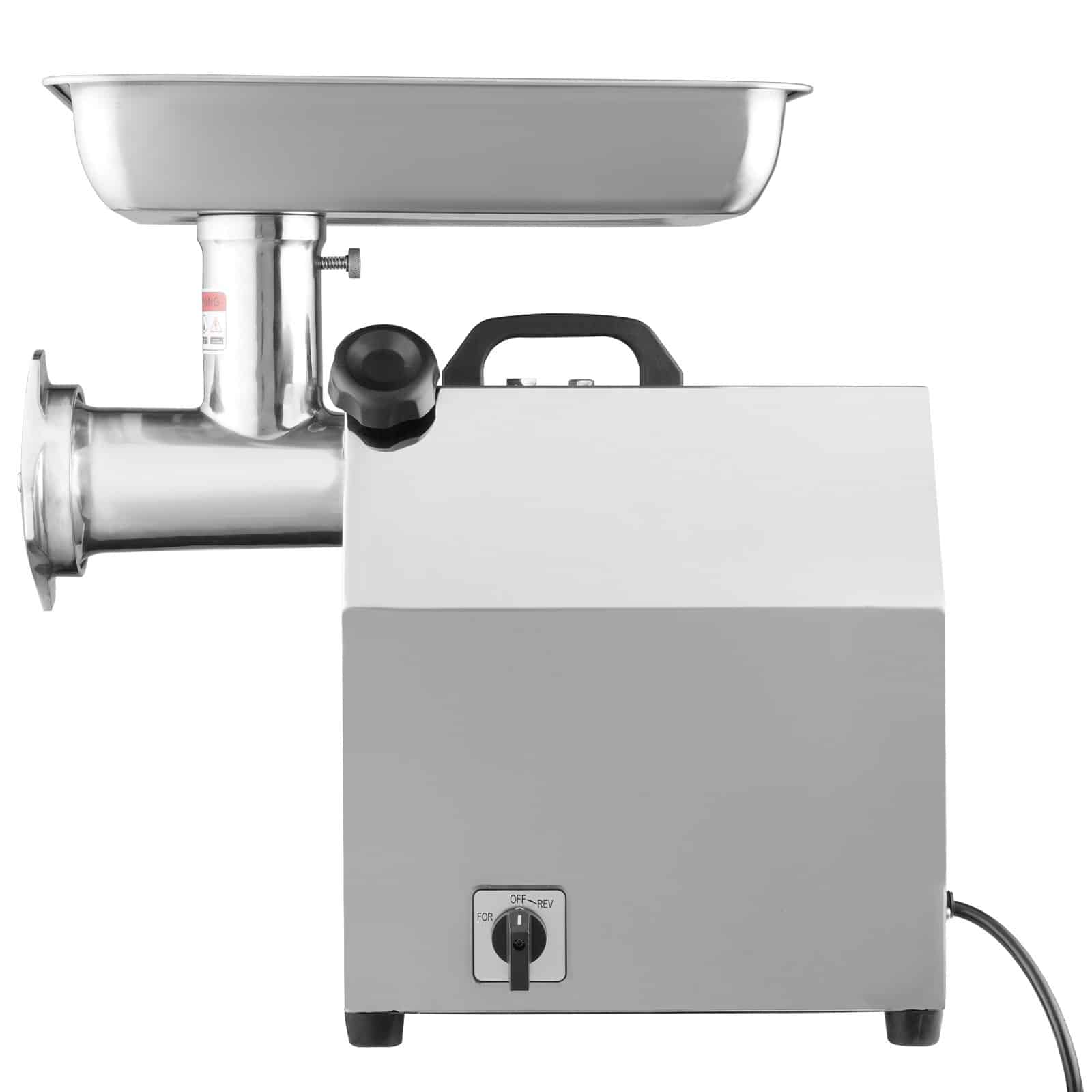 VEVOR 1100W Electric Meat Grinder, 360.7 kg/h Capacity, Stainless Steel Mincer with Blades, Plates, Sausage & Kubbe Kit, ETL - Pilt 11