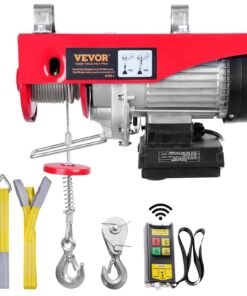 Электрическая Таль VEVOR 249.5 кг, 510Вт 220В, 12.2 м Подъём, Пульт ДУ, Медный Двигатель, Для Гаража/Склада/Фабрики