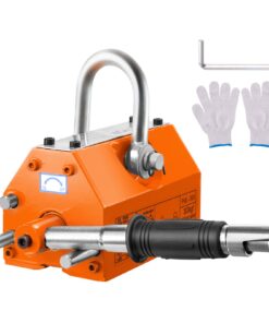 VEVOR 300 kg Magnetic Lifter with Neodymium Magnets, Safety Handle & Hook – Heavy-Duty Permanent Lifting Magnet