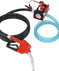 VEVOR 12V Портативный Насос для Перекачки Дизеля – 37,9 л/мин, 8 м Подъём, Автоматический Носик, Шланги – Дизель, Керосин, Масло