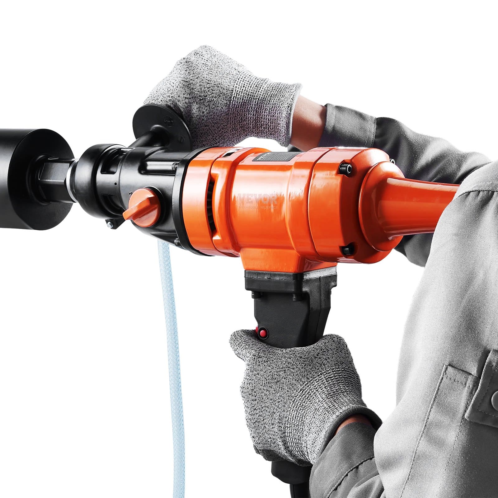 VEVOR 1500W Handheld Diamond Core Drill Machine with 10.2 cm Bit, 2-Speed Wet Concrete Core Drill Rig - Pilt 10