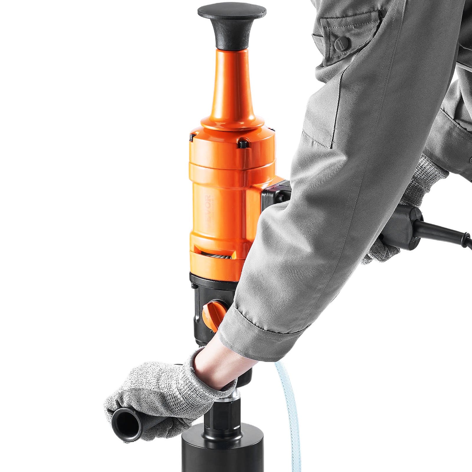 VEVOR 1500W Handheld Diamond Core Drill Machine with 10.2 cm Bit, 2-Speed Wet Concrete Core Drill Rig - Pilt 12