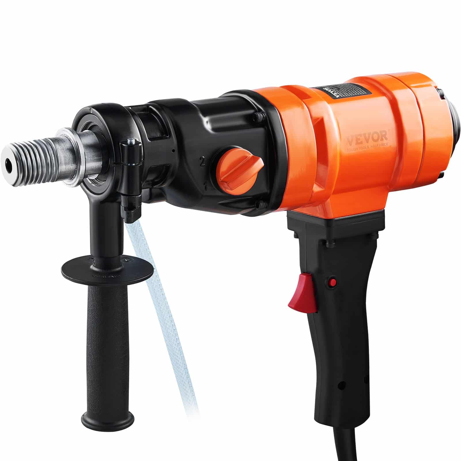 VEVOR 1500W Handheld Diamond Core Drill Machine with 10.2 cm Bit, 2-Speed Wet Concrete Core Drill Rig - Pilt 9