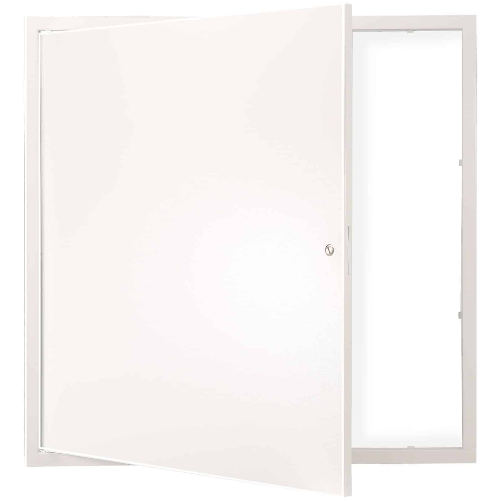 VEVOR 40x40 cm Galvanized Steel Access Panel for Drywall Ceiling & Wall, Lockable Hinged Door, Paintable Surface
