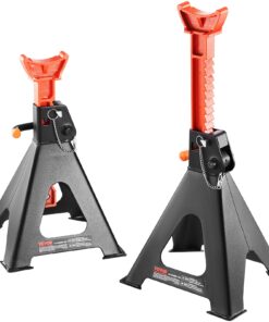 Домкраты VEVOR на 6 тонн (5897.5 кг), высота 36.1–58.4 см, двойная блокировка, для внедорожников, пикапов, UTV/ATV, красные, 2 шт