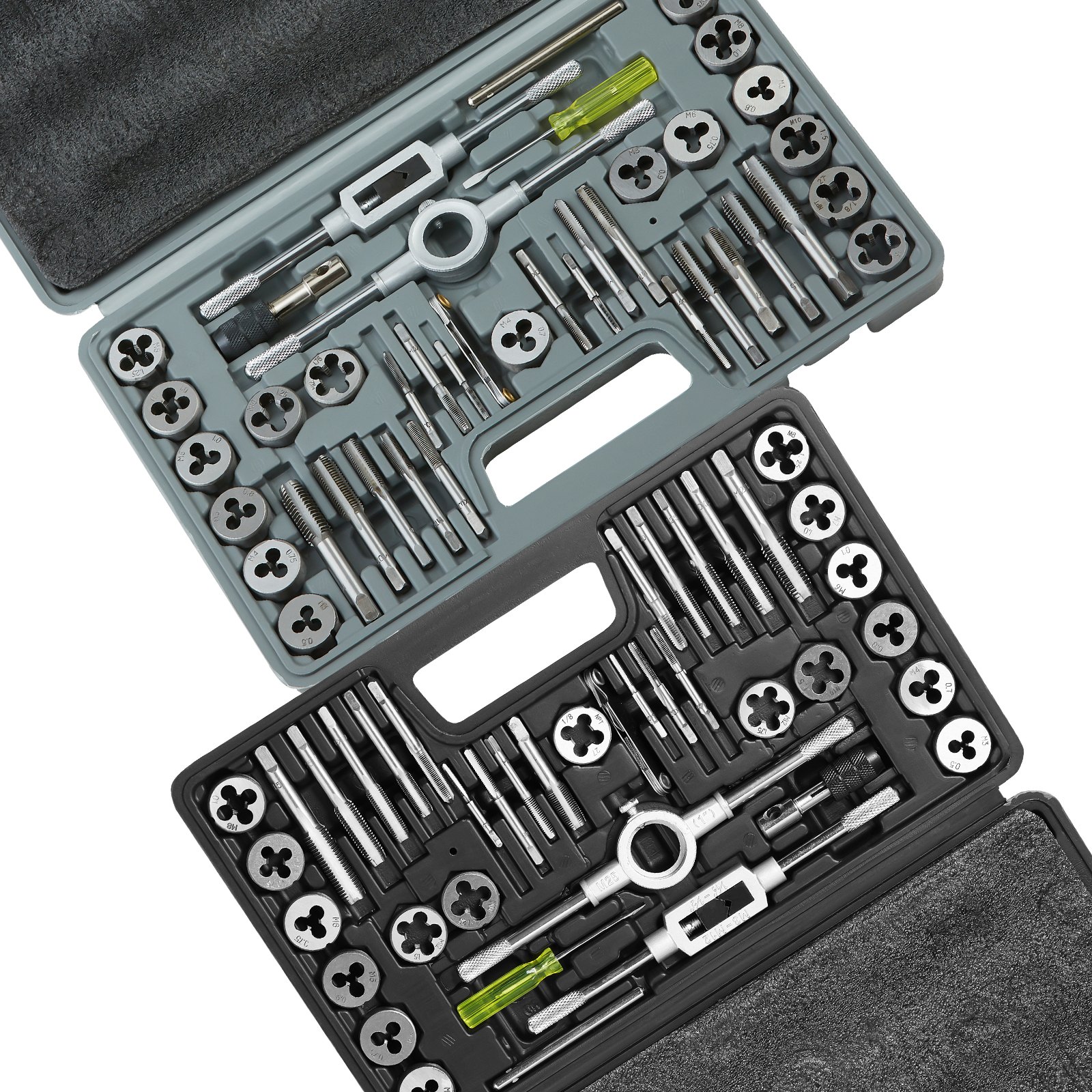 VEVOR 80-Piece Tap and Die Set – Metric & SAE Threading Tools, Hardened Steel, Full Accessories & Case, for Internal/External Threads