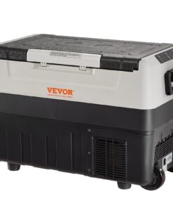 VEVOR 45,4 л портативный автомобильный холодильник-морозильник с компрессором, двухзонный, быстрое охлаждение, для дома и авто