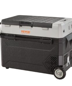 VEVOR 53L Портативный автохолодильник-морозильник с компрессором, двухзонный, быстрое охлаждение, тихий, для дома и машины