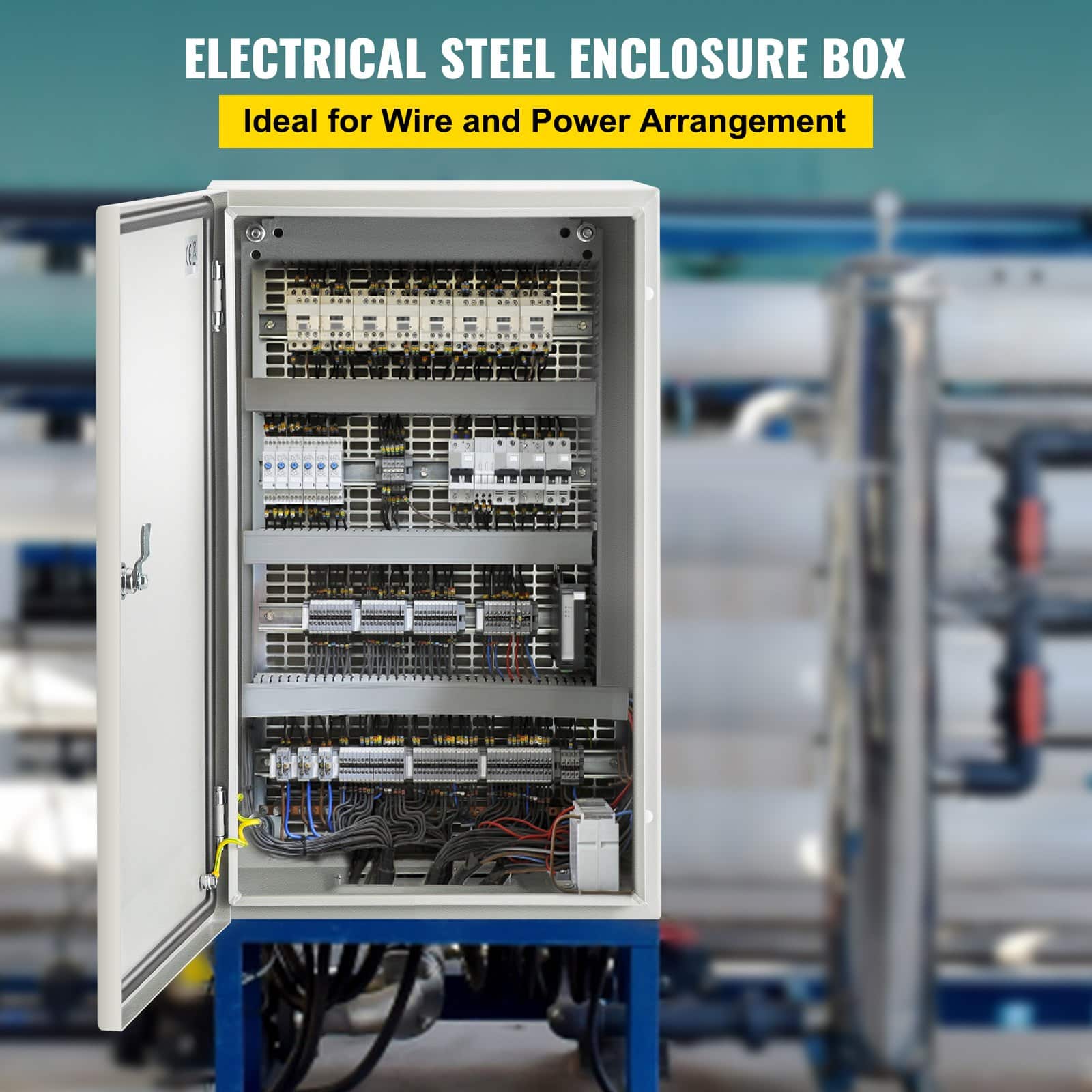 VEVOR Steel Electrical Enclosure 50.8x30.5x25.4cm, IP66 Waterproof Dustproof NEMA 4X Box with Mounting Plate for Indoor/Outdoor Use — изображение 2