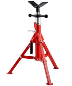 VEVOR регулируемая V-образная подставка для труб 61–107 см, нагрузка 1134 кг, для труб 0.32–30.48 см, складная стальная тренога