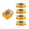 VEVOR 4PCS Machinery Skate Dolly Set, 12T Load Capacity, Heavy Duty Carbon Steel Moving Skates with 360° Rotation for Factory/Warehouse