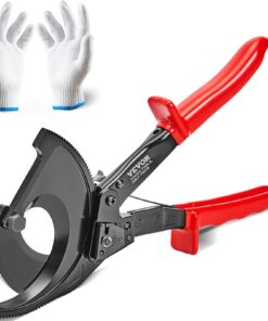 VEVOR трещоточный кабелерез 280мм, до 400мм², лезвие из пружинной стали, эргономичная ручка, быстрое освобождение, для профессионалов