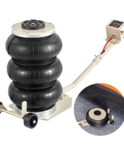 VEVOR Пневматический Домкрат 3 Тонны с Тройной Подушкой, 6600 кг, Высота Подъема 140–450 мм для Авто и SUV