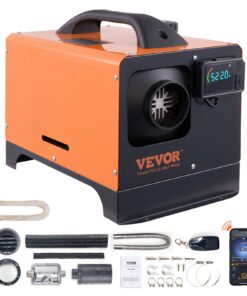 VEVOR 12V 8KW Diesel Air Heater All-in-One with LCD, Remote & Bluetooth App, 0.16–0.62 L/h for RV, Truck, Camper, Boat, Van