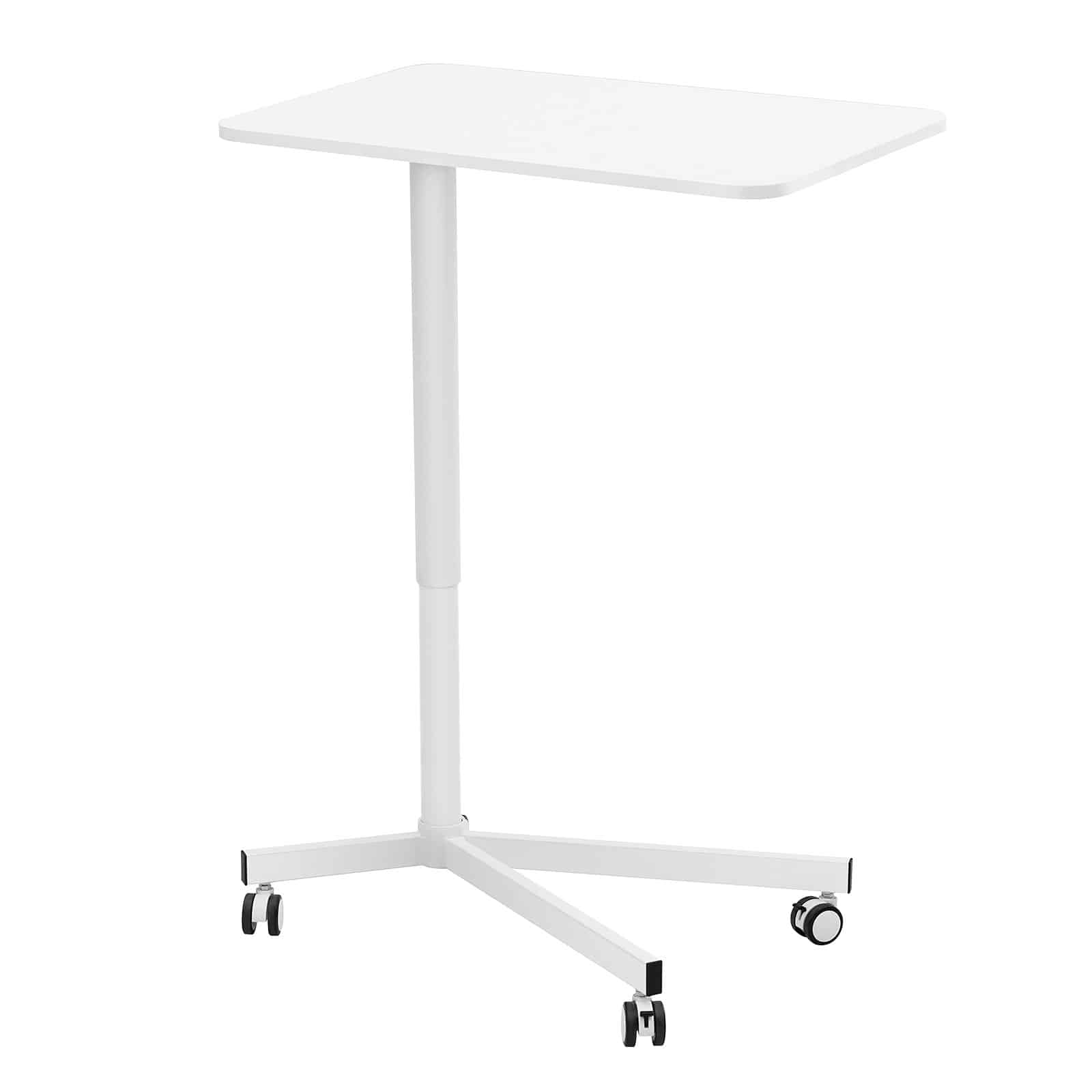 VEVOR Mobile Standing Desk, 72.4–112.3 cm Height Adjustable, Lockable Wheels, 20 kg Load, Rolling Laptop Table for Home & Office — attēls 11