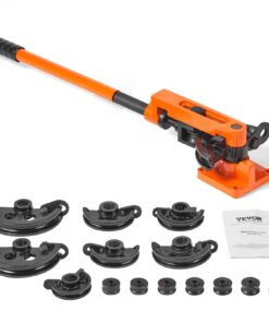 Ручной трубчатый изгиб VEVOR 10 — 25 мм OD с 7 матрицами, гибочный инструмент на 180° для систем отопления, вентиляции и кондиционирования меди и алюминия, автоматический ремонт