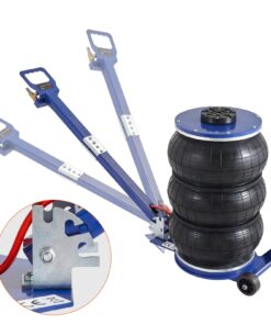 VEVOR 5 Ton Triple Bag Pneumatic Air Jack, 470 mm Lift Height, Adjustable Handle, 6 Steel Pipes for Car & Garage Use