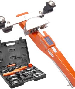 Изгиб трубы VEVOR с храповым механизмом 6.4 — 2,2 мм с 7 штампами, 90° вперед/назад Инструмент HVAC для медных и алюминиевых труб