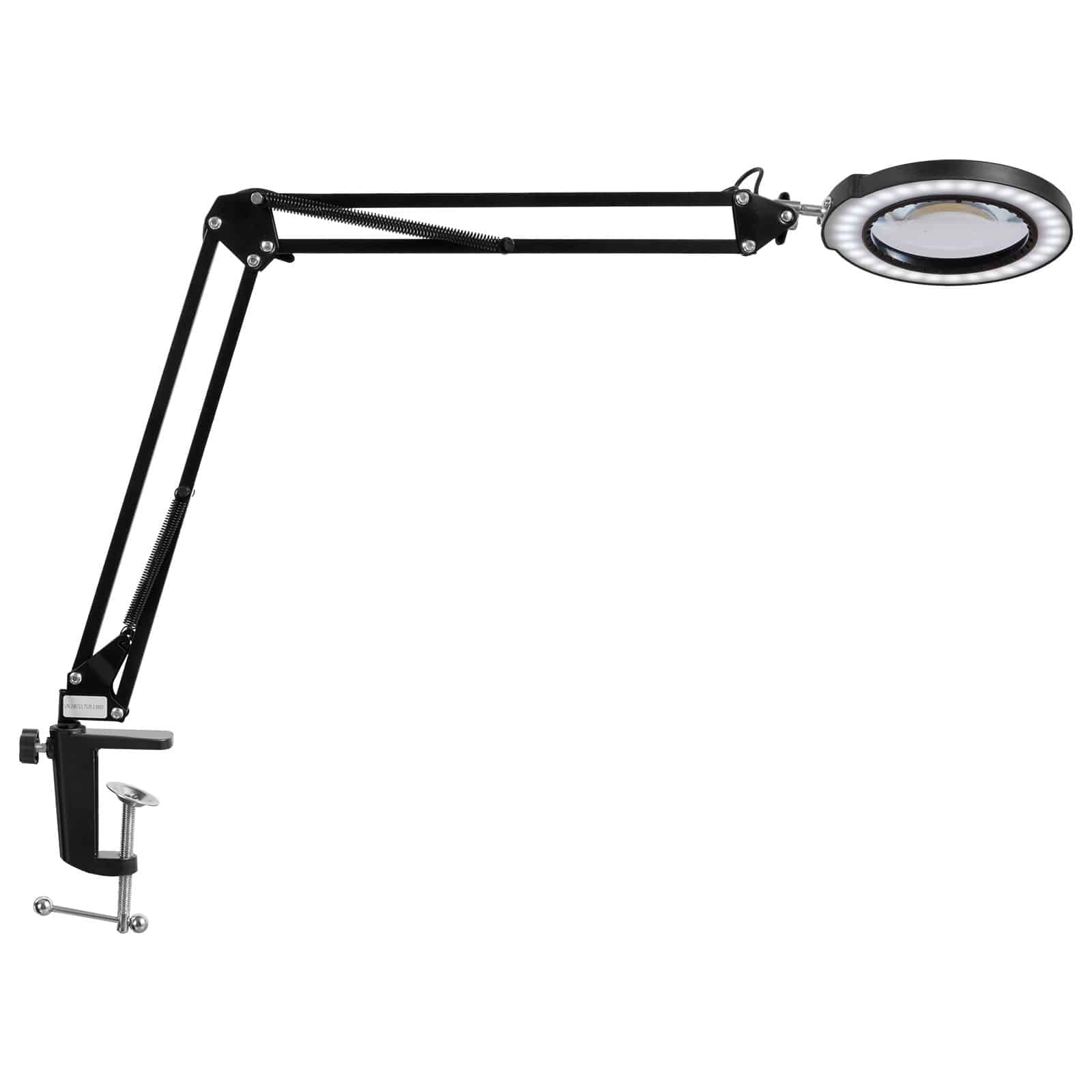 VEVOR 5X Magnifying Lamp with Light, 10.9 cm Glass Lens, 5 Color Modes, Touch Control, Dimmable LED Clamp Light — Attēls 10