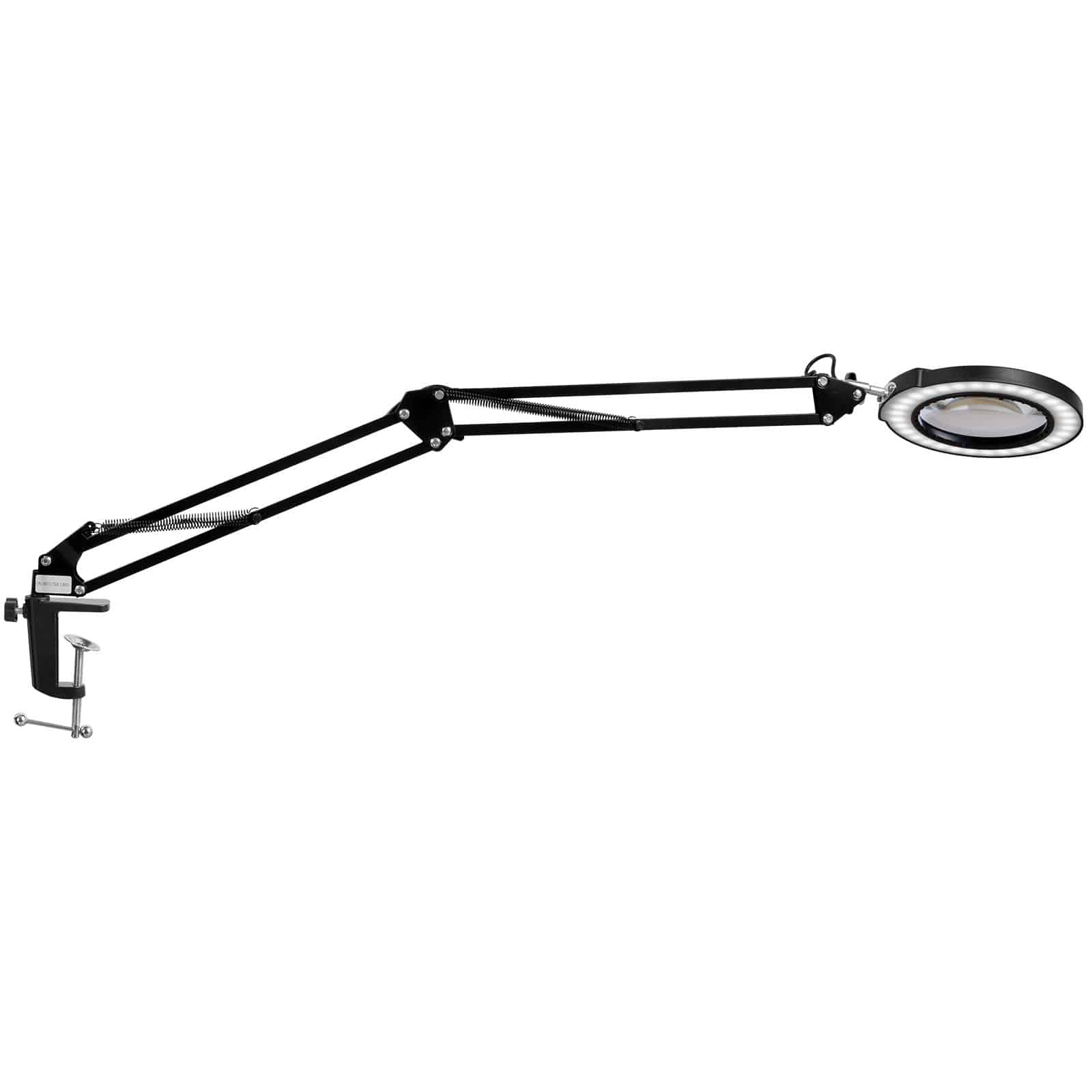 VEVOR 5X Magnifying Lamp with Light, 10.9 cm Glass Lens, 5 Color Modes, Touch Control, Dimmable LED Clamp Light — Attēls 12