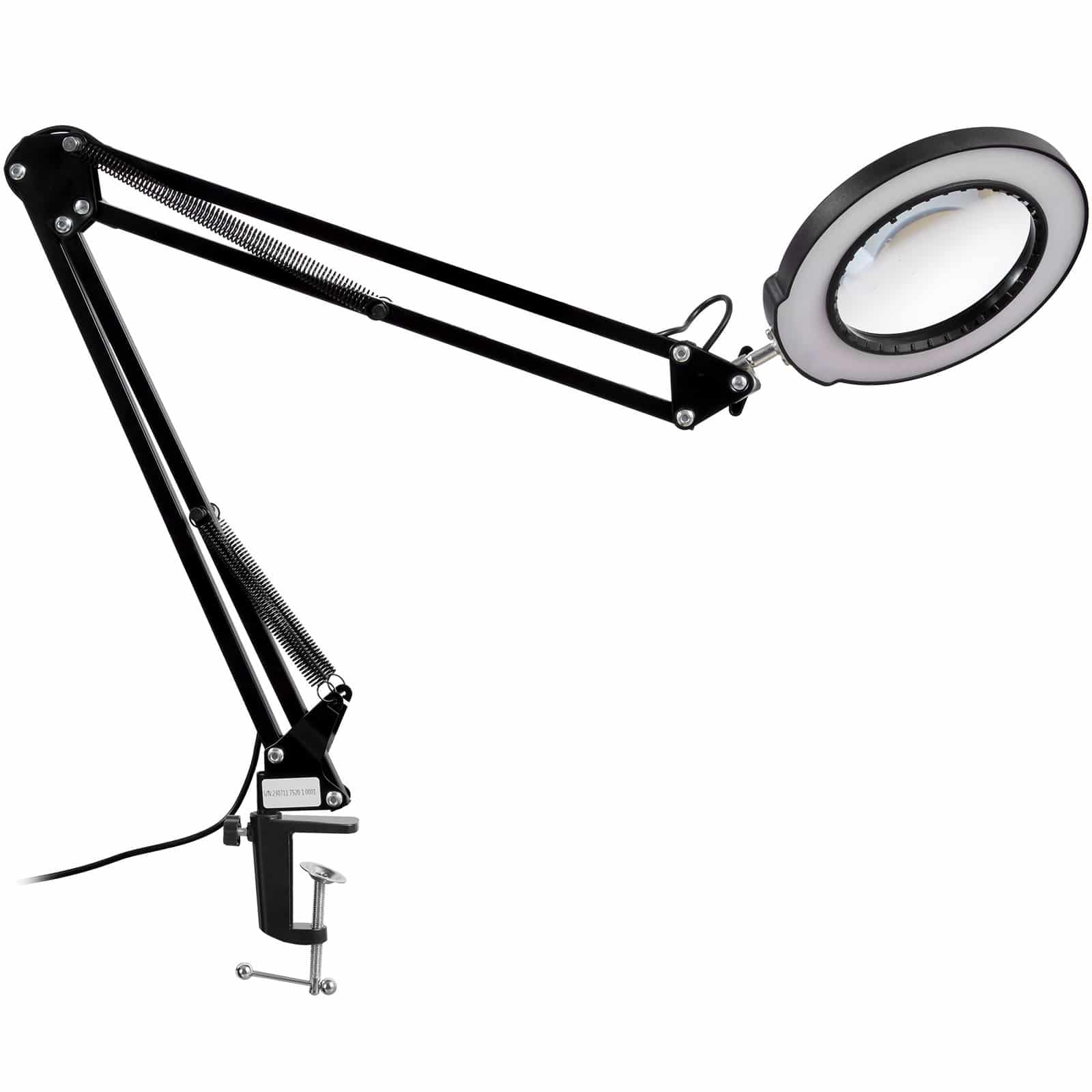 VEVOR 5X Magnifying Lamp with Light, 10.9 cm Glass Lens, 5 Color Modes, Touch Control, Dimmable LED Clamp Light — Attēls 9