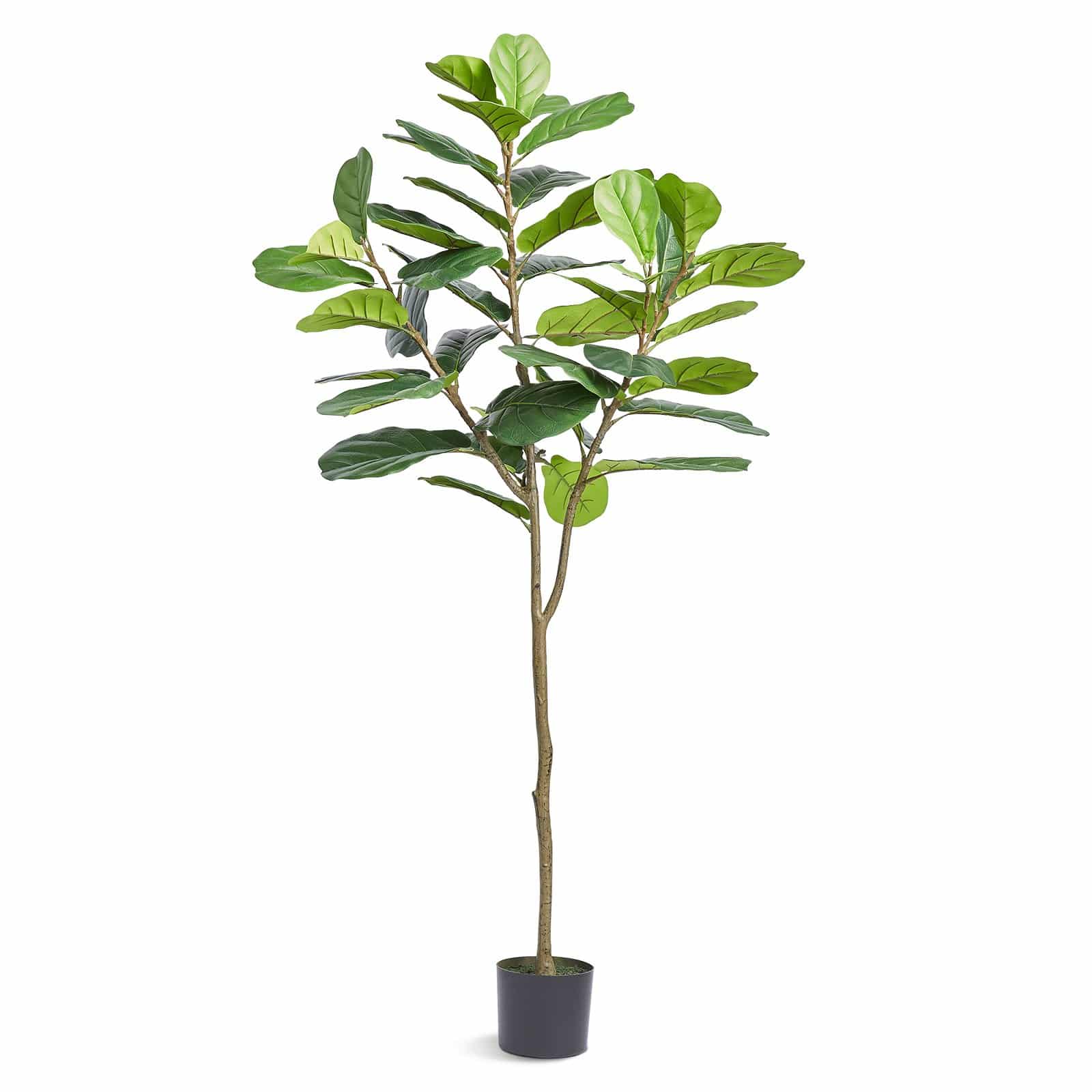 VEVOR 180 cm Artificial Fiddle Leaf Fig Tree – Lifelike Green Faux Plant with PE Material, Anti-Tip Design, Indoor/Outdoor Decor — изображение 10