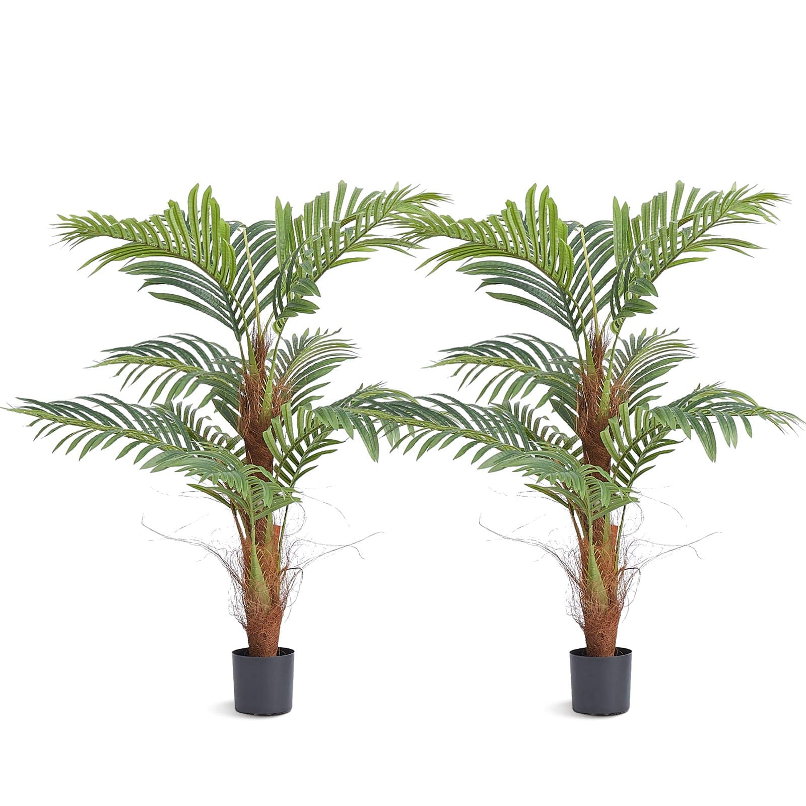 VEVOR 120 cm Artificial Palm Tree - Realistic Faux Plant with PE Material, Anti-Tip Protection, for Indoor & Outdoor Decor