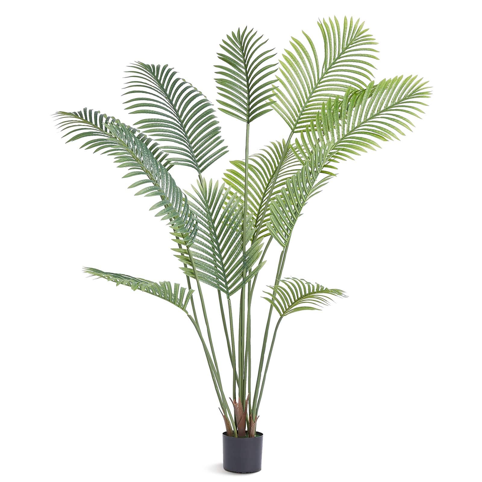 VEVOR 1.8m Artificial Palm Tree – Lifelike Faux Plant with PE Material, Anti-Tip Base, for Indoor & Outdoor Home Office Decor