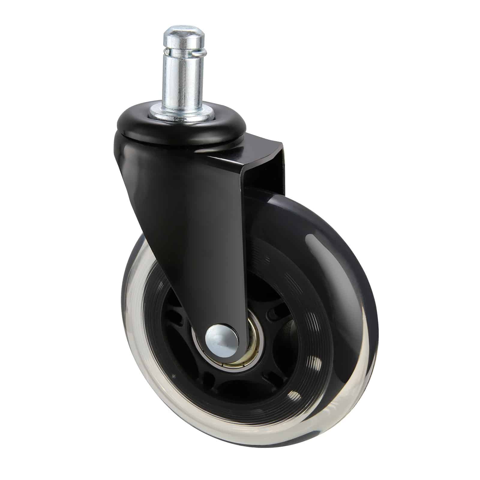 VEVOR 7.6cm Office Chair Wheels, Set of 5 Heavy Duty Caster Replacements for Hardwood & Carpet, 59kg Load Capacity