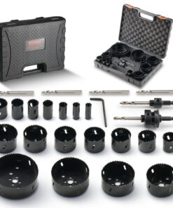 Набор кольцевых пил VEVOR 18 шт. Bi-Metal M42 1.9–11.4см с кейсом, 6 сверл, шестигранник – для дерева, пластика, металла