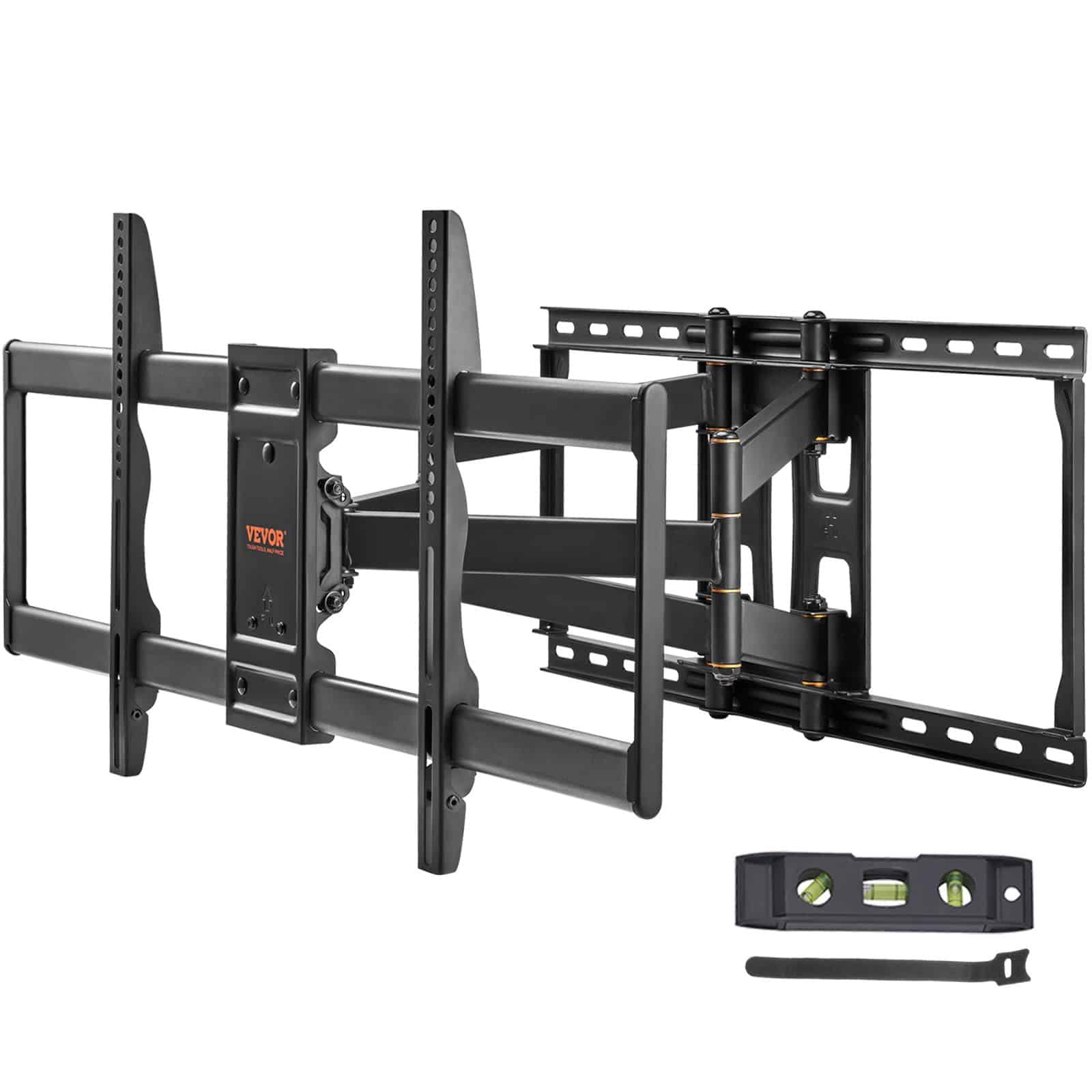 VEVOR Full Motion TV Wall Mount for 37–90" TVs, Swivel & Tilt Bracket with 4 Arms, Max VESA 600x400 mm, Holds up to 75 kg