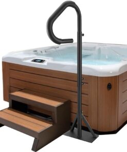 VEVOR 360° Rotatable Hot Tub Handrail, Adjustable 122–160 cm Aluminum Spa Rail, 272 kg Capacity, Rust-Proof, Indoor & Outdoor Use