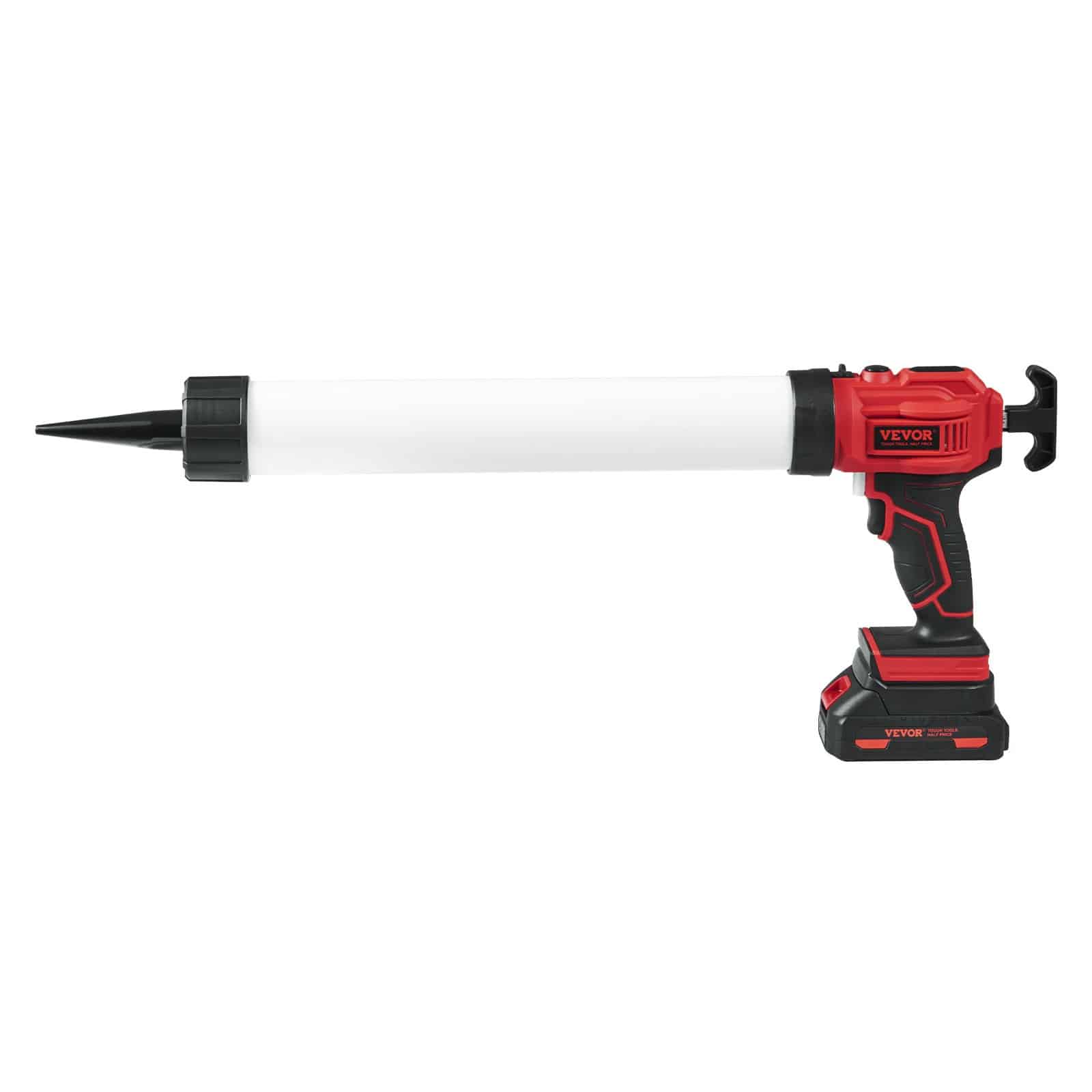 VEVOR 20V Cordless Electric Caulking Gun 600ml with 4 Speeds, Anti-Drip, 2646N Thrust, Battery Powered — attēls 11