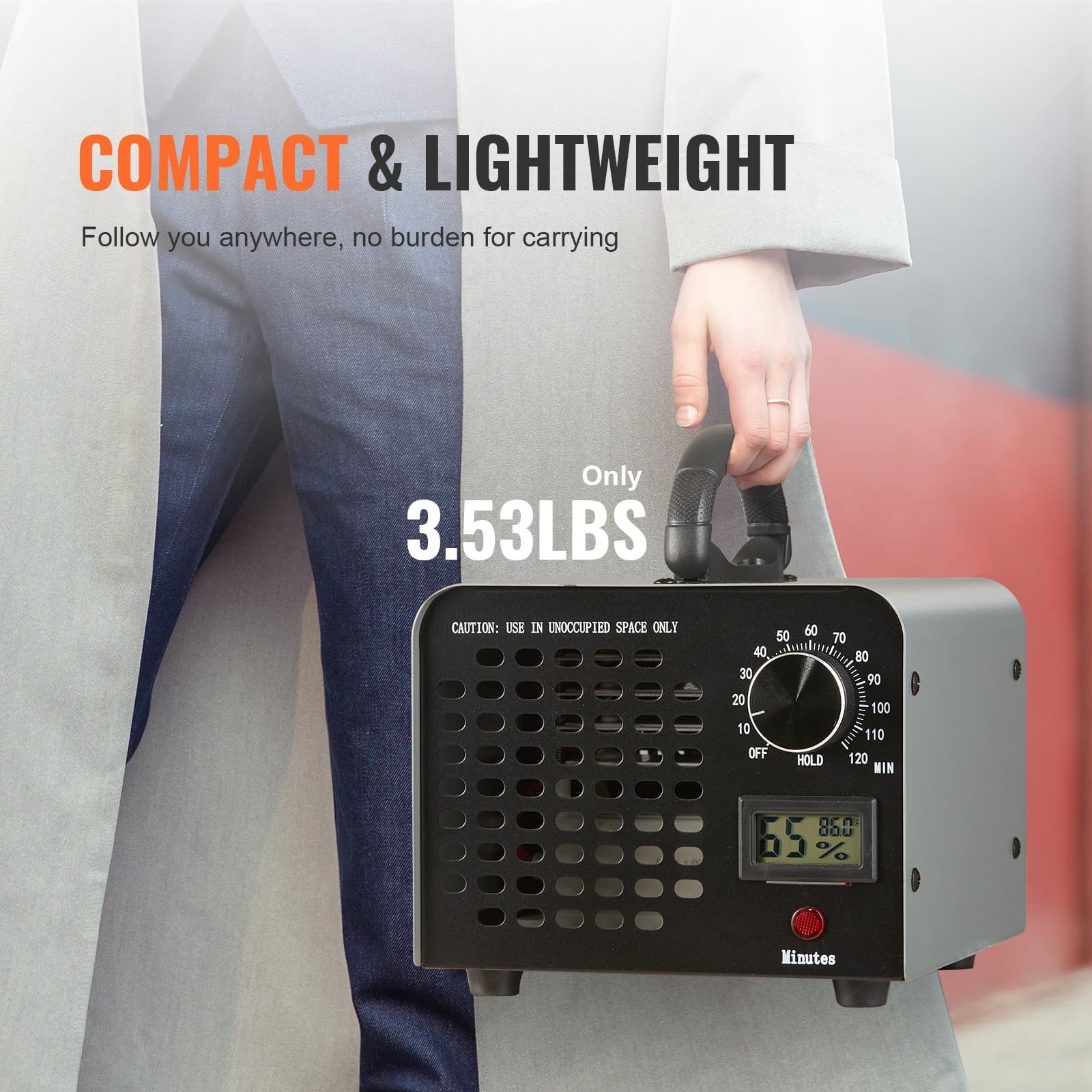 VEVOR Ozone Generator 36,000mg/h with Timer – Odor Remover for Home, Office, Car, Covers up to 300m² - Зображення 5