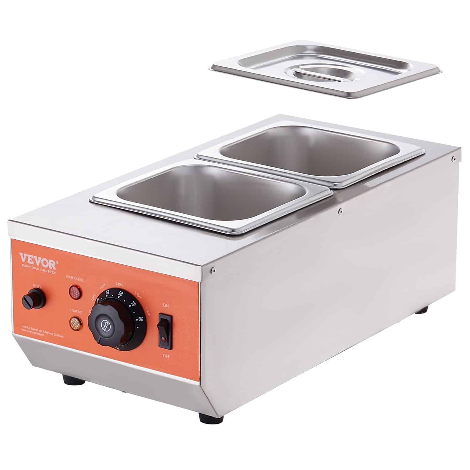 VEVOR 800W Chocolate Tempering Machine with 2 x 1.9L Tanks, 304 Stainless Steel, Precise Temp Control, Fast Heating – Paveikslėlis 12