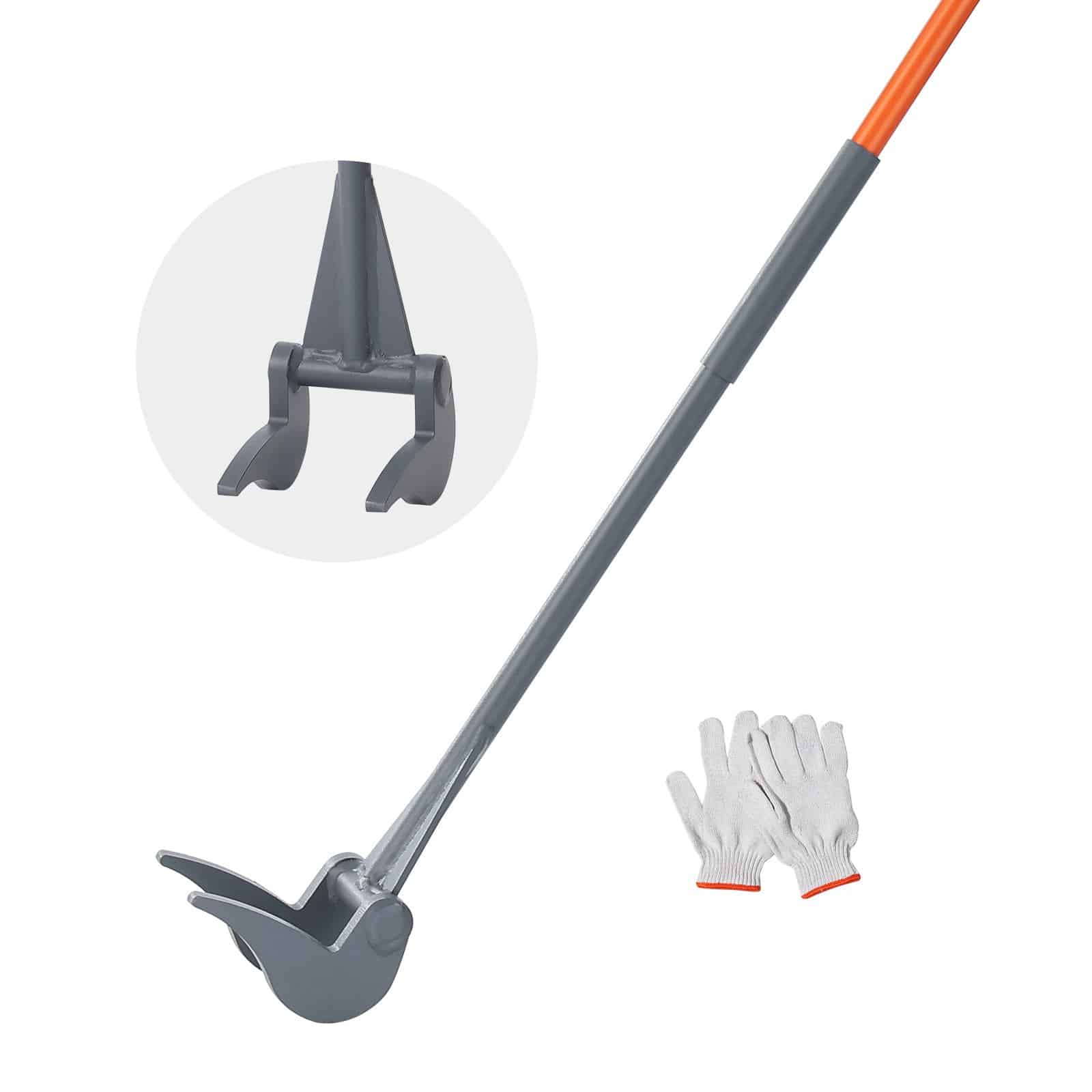 VEVOR Heavy Duty Pallet Buster with 127 cm Handle, 907 kg Capacity, Q235 Steel, Pry Bar & Nail Puller for Deck & Wood Removal