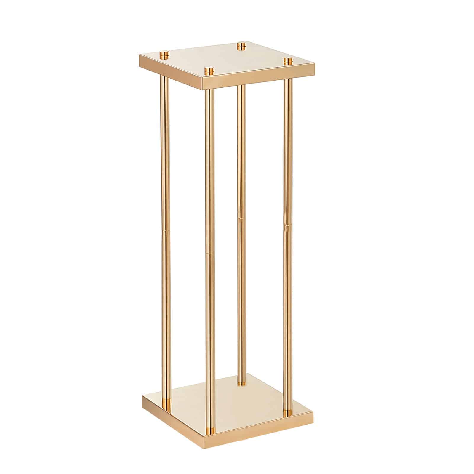 VEVOR 4PCS Gold Metal Flower Stands 80cm High – Geometric Column Vase Display for Weddings, Events, Parties, Decor — изображение 10