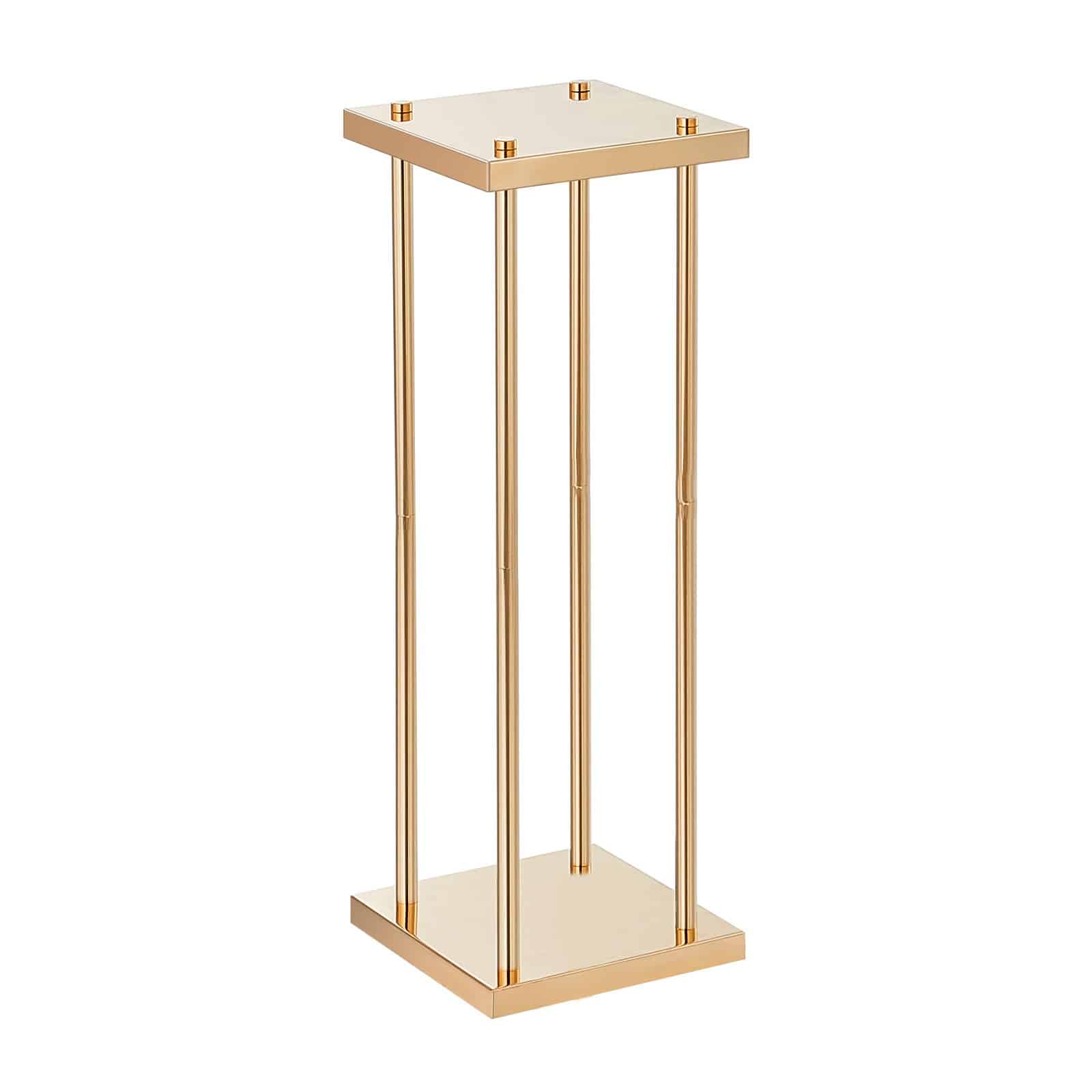 VEVOR 4PCS Gold Metal Flower Stands 80cm High – Geometric Column Vase Display for Weddings, Events, Parties, Decor — изображение 12