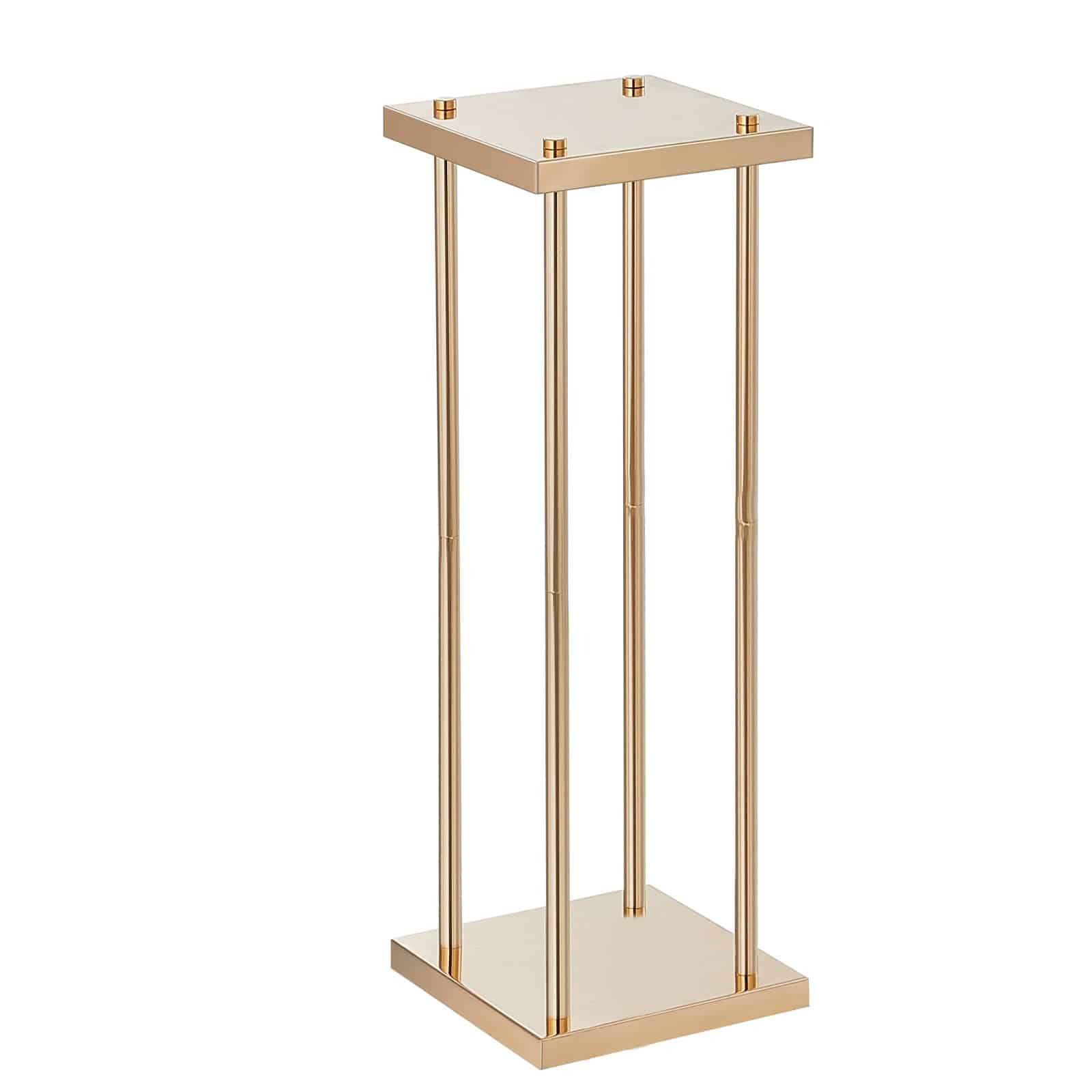 VEVOR 4PCS Gold Metal Wedding Flower Stands, 60cm Tall Geometric Column Vases for Events, Parties, Receptions - Зображення 11