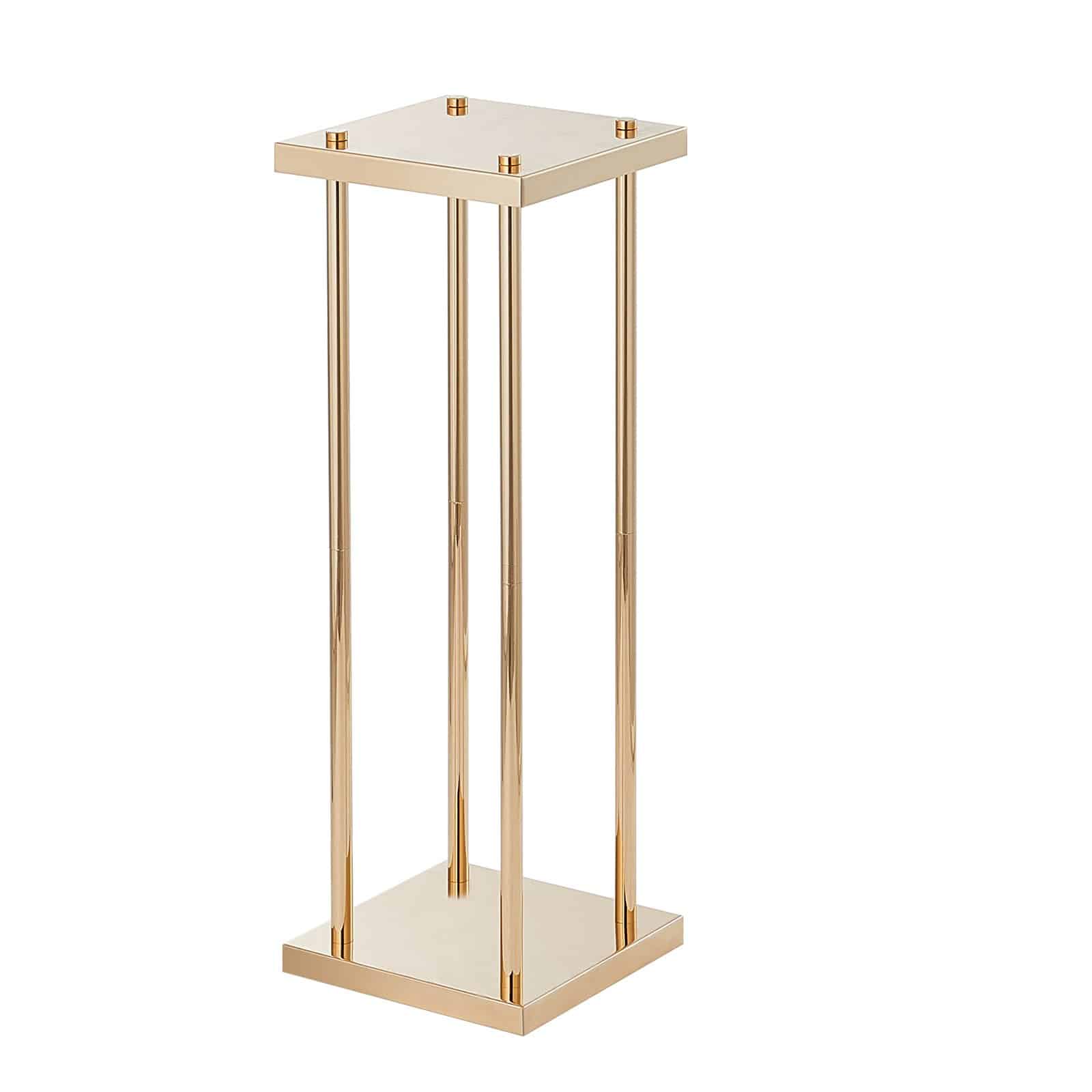 VEVOR 4PCS Gold Metal Wedding Flower Stands, 60cm Tall Geometric Column Vases for Events, Parties, Receptions - Зображення 12